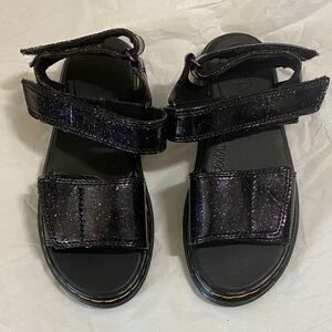 Dr. Martens Kids Black Sparkle Sandals NWOT Size 1